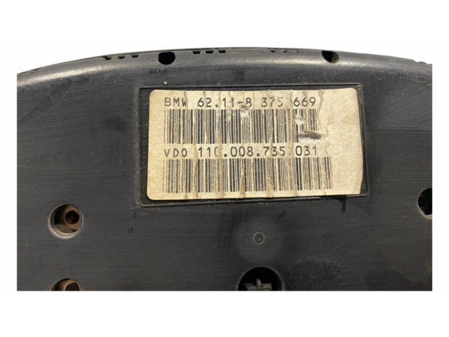 Přístrojová deska BMW 5 E39 2001 8375669, 62118375669