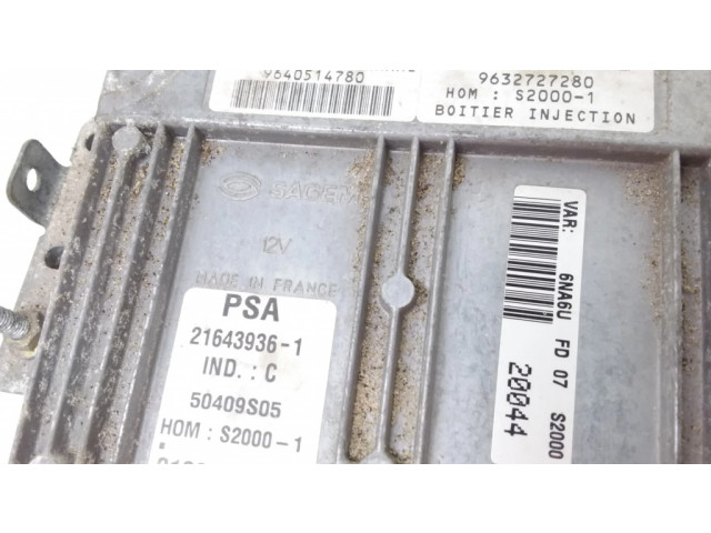 Řídící jednotka 9632727280, 9640514780 Citroen Xsara 1998