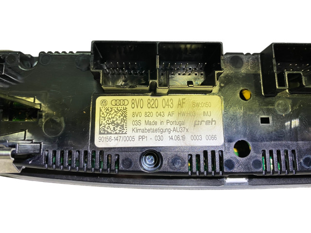 Блок управления климат-контролем 8V0820043AF Audi A3 S3 8V