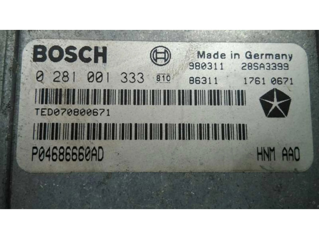 Řídící jednotka p04686660ad, 44763   Chrysler Voyager 1989