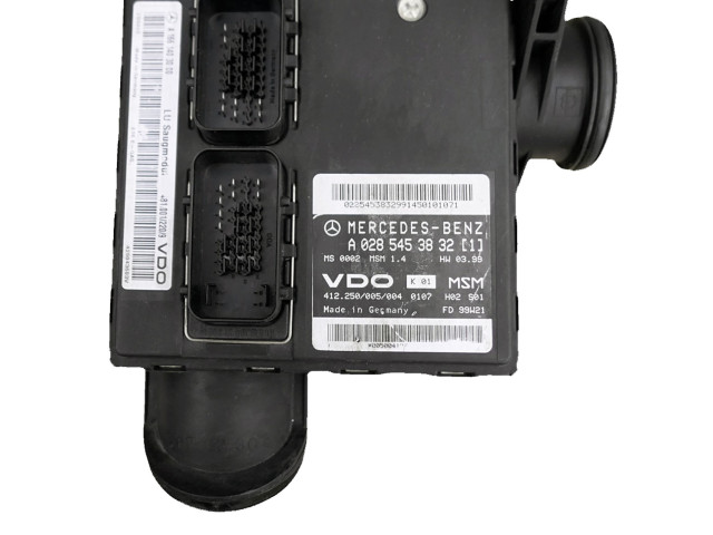 Řídící jednotka A0285453832, A1661403000 Mercedes-Benz A W168 1999