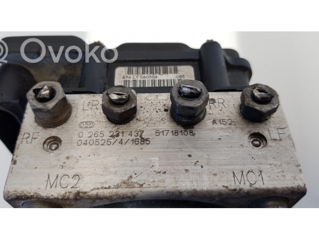 Блок АБС 51718108, 0265231437   Fiat  Stilo  