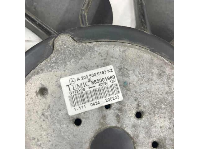 Вентилятор радиатора A2035000193, 885001960 Mercedes-Benz C W203 1.8