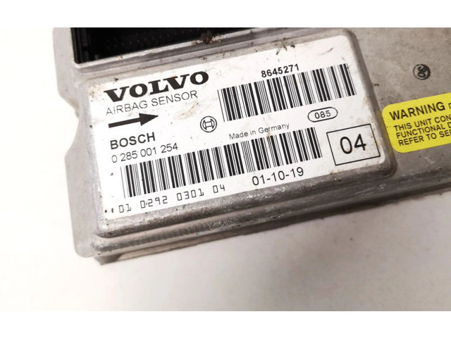 Блок подушек безопасности 0285001254, 8645271 Volvo V70