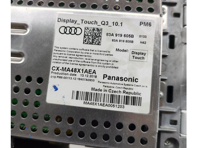 Дисплей 83A919605B Audi Q3 F3