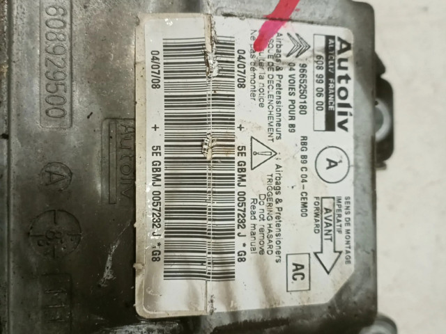 Блок подушек безопасности 9665250180   Citroen Berlingo