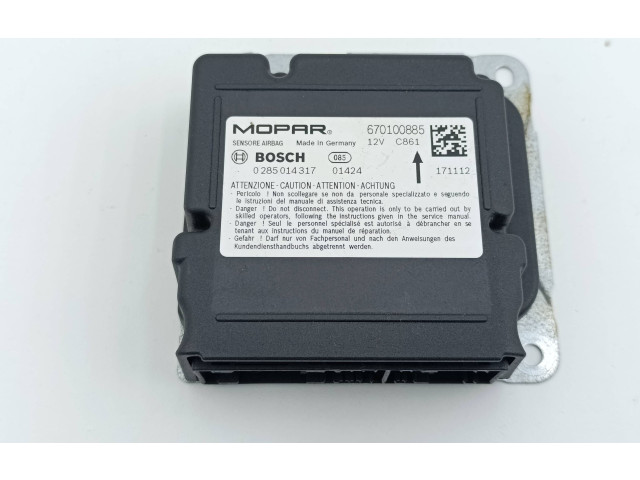 Блок подушек безопасности 670100885, 0285014317 Maserati Ghibli