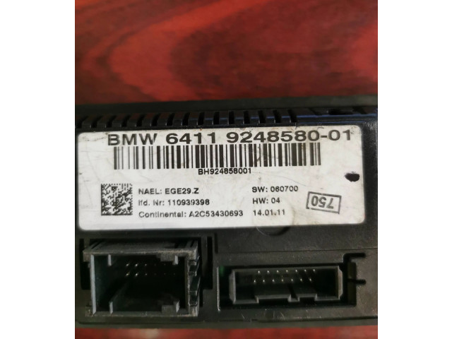 Блок управления климат-контролем 110939398, 9248580   BMW X3 F25