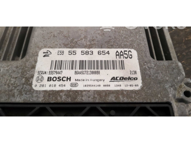 Блок управления двигателя E59, 0281018454   Opel Meriva B
