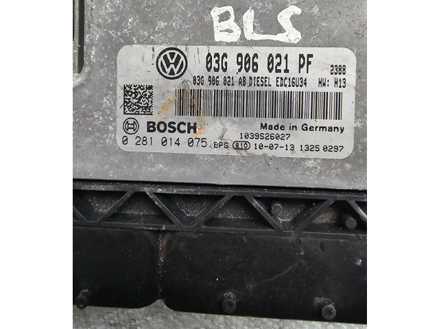 Řídící jednotka 03G906021AB, 03G906021PF Volkswagen Caddy 2006