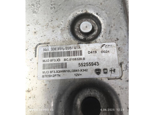 Блок управления двигателем Блок управления 55255943, 500LSDE85H   Fiat 500L