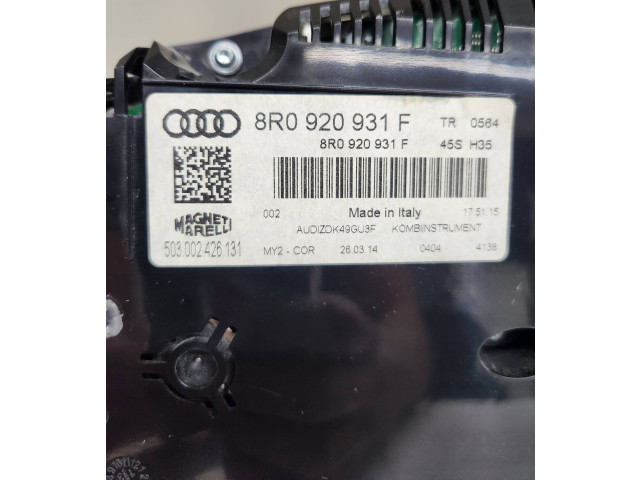Панель приборов 8R0920931F, 503002426131 Audi Q5 SQ5