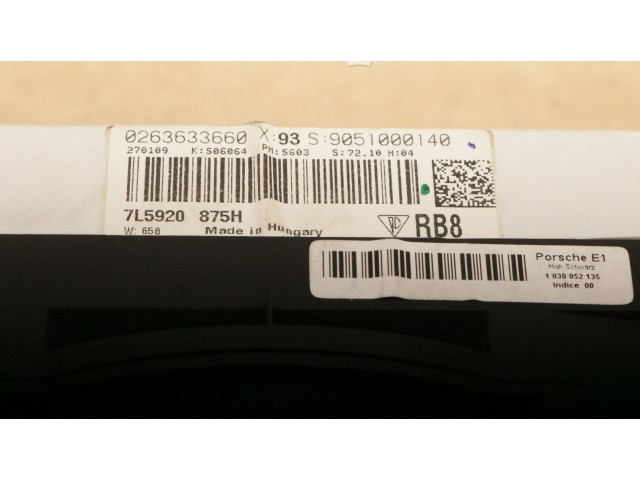 Přístrojová deska Porsche Cayenne (9PA) 2009 0263633660, 0263633660