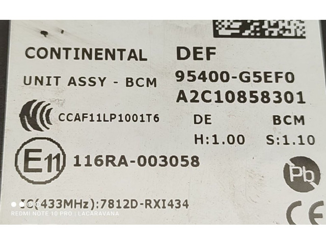 Блок управления 95400G5EF0 KIA Niro