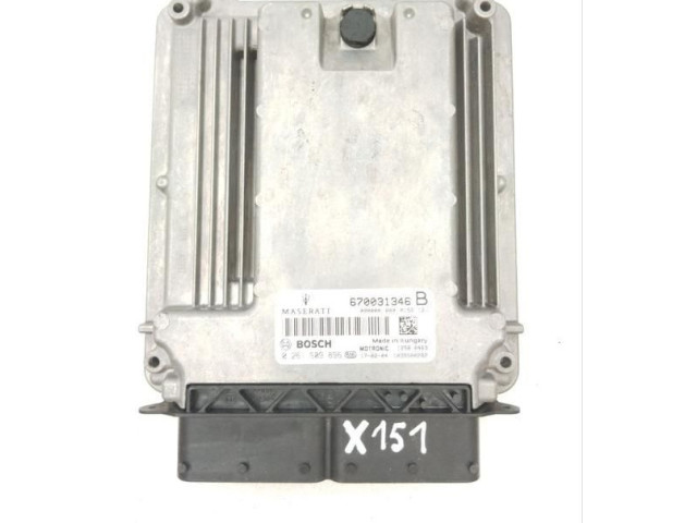 Řídící jednotka 670031346, 0261S09896 Maserati Levante 2017