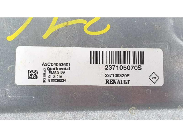 Блок управления двигателя 237106320R, A3C04053601 Dacia Dokker