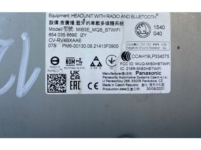 Дисплей 654035869E Skoda Scala