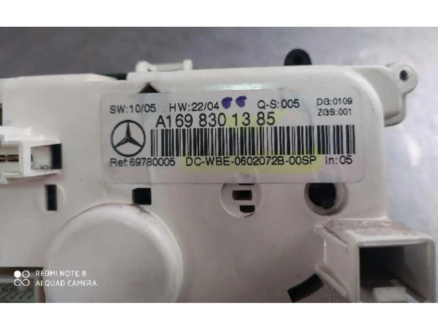 Блок управления климат-контролем A1698301385, A1698301385   Mercedes-Benz A W169