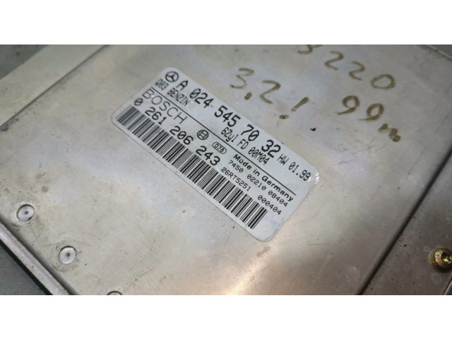 Řídící jednotka 0261206243, A0245457032 Mercedes-Benz C W203 2003