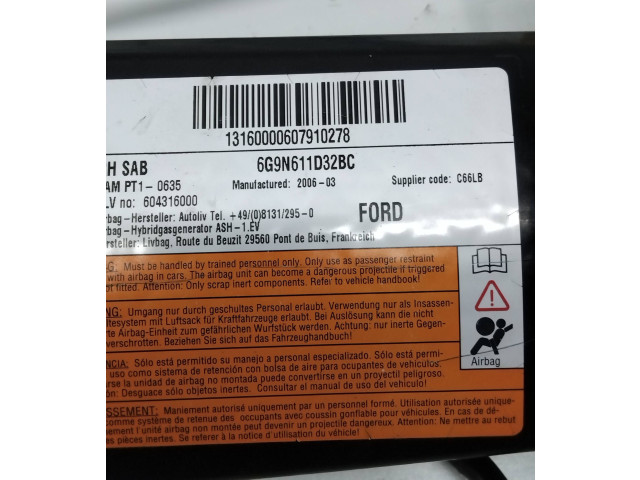 Подушка безопасности в сиденье 6G9N611D32BC, 604316000   Ford S-MAX