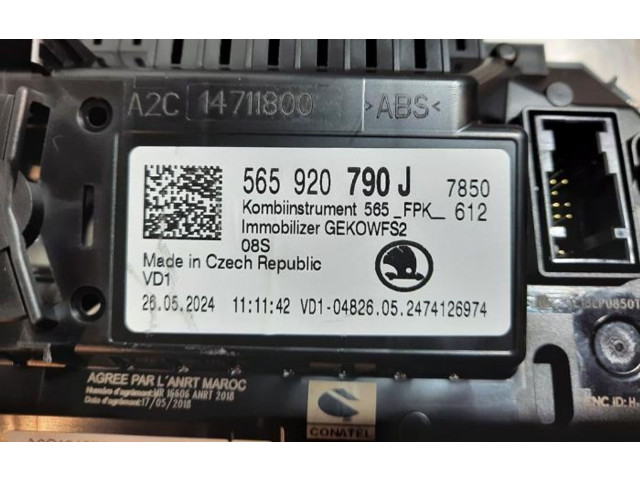 Панель приборов 565920790J   Skoda Karoq       