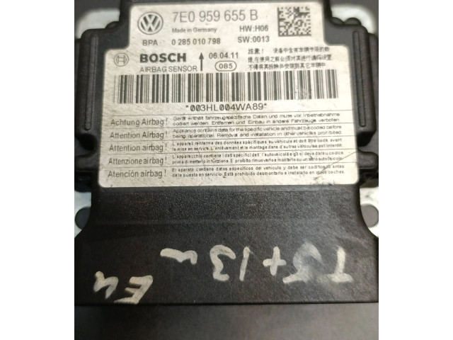 Блок подушек безопасности 7E0959655B, 0285010798   Volkswagen Transporter - Caravelle T5