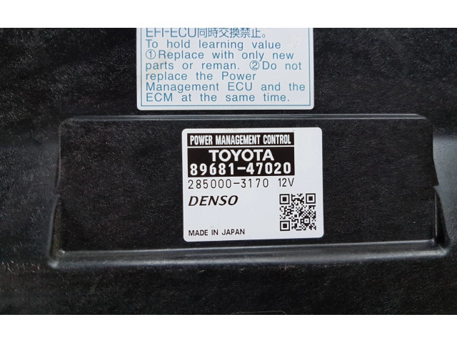 Řídící jednotka 8968147020, 2850003170 Toyota Prius+ (ZVW40) 2015