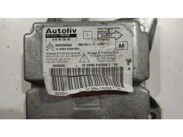 Блок подушек безопасности 610955800, 9665396680   Citroen C4 I Picasso