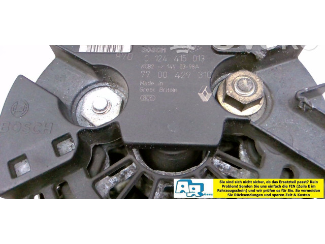 Генератор 7701477694, 7701477692 Dacia Logan I