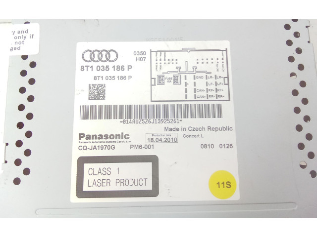 Радио/ проигрыватель CD/DVD / навигация     8t1035186p, 8T1035186P    Audi A5 Sportback 8TA 