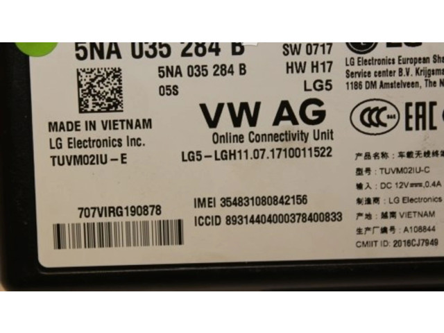 Блок управления 5NA035284B, 5NA035284B Skoda Karoq