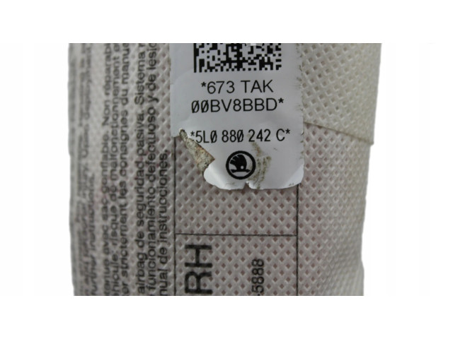 Подушка безопасности в сиденье 5L0880242C, 5L0880242D Skoda Yeti (5L)