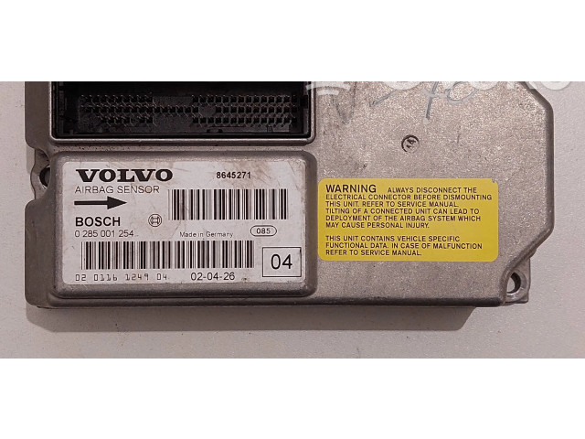 Блок подушек безопасности 8645271, 0285001254   Volvo V70