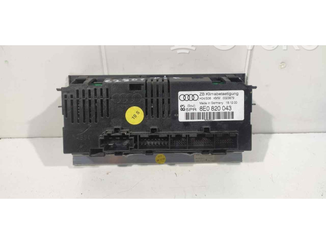 Блок управления климат-контролем 8E0820043 Audi A4 Allroad