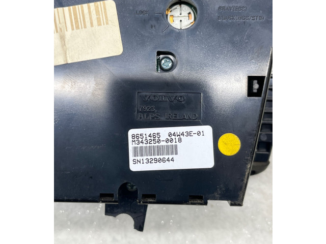 Блок управления климат-контролем 8651465, 04W43E01   Volvo S80
