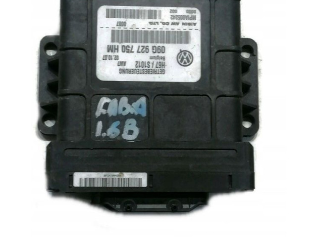 Блок управления коробкой передач 09G927750HM Skoda Fabia Mk2 (5J)