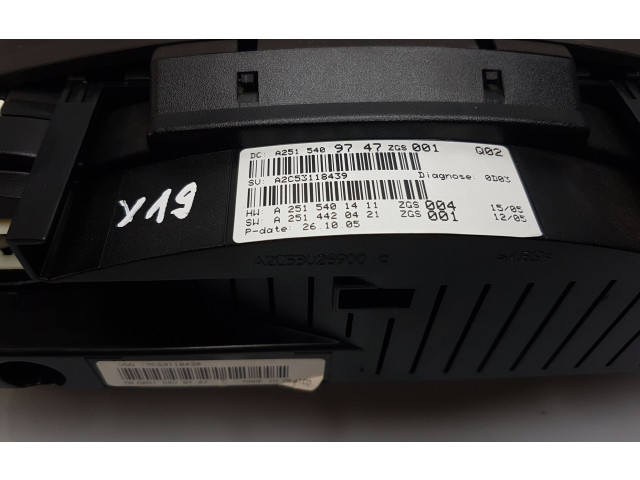 Přístrojová deska Mercedes-Benz R W251 2008 A2515409747