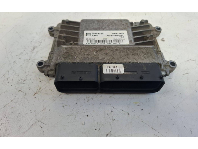 Блок управления двигателя 25181280, 5WY1J12A   Chevrolet Cruze