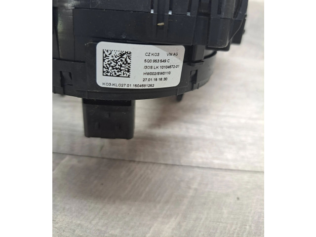 Подрулевой шлейф SRS 5Q0953549C, 1010467201 Volkswagen Golf Sportsvan