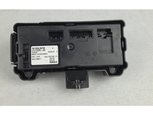 Блок управления климат-контролем 31472269   Volvo V60