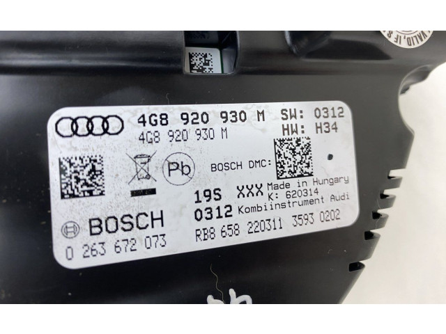 Панель приборов 0263672073, 4G8920931C   Audi A6 C7       