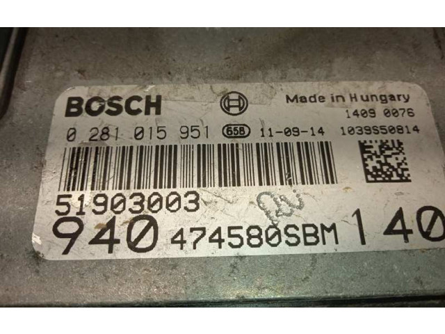 Řídící jednotka 51903003, 0281015951 Alfa Romeo Giulietta 2011