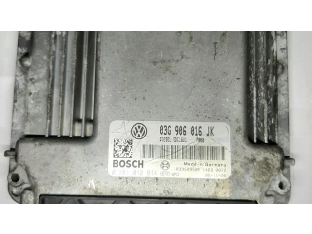 Блок управления двигателя 03G906016JK, 0281012614 Volkswagen Jetta V
