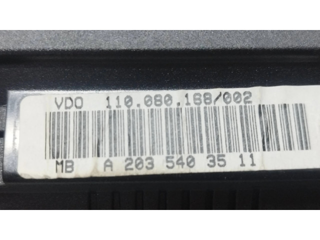 Панель приборов A2035403511 Mercedes-Benz C W203