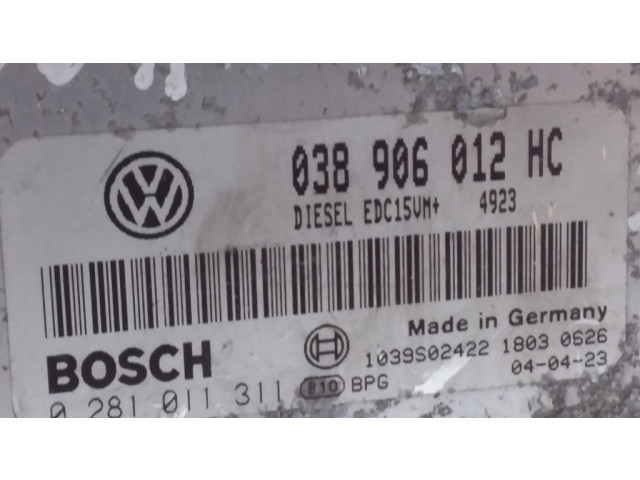 Блок управления двигателя 038906012HC, 0281011311 Skoda Octavia Mk1 (1U)
