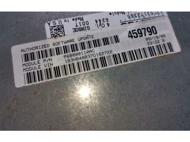 Блок управления двигателя P68000110AC, 68000110AC Dodge Caliber
