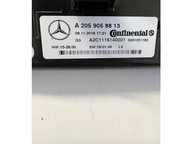 Блок управления климат-контролем A2059058813, 0001051183   Mercedes-Benz GLC X253 C253
