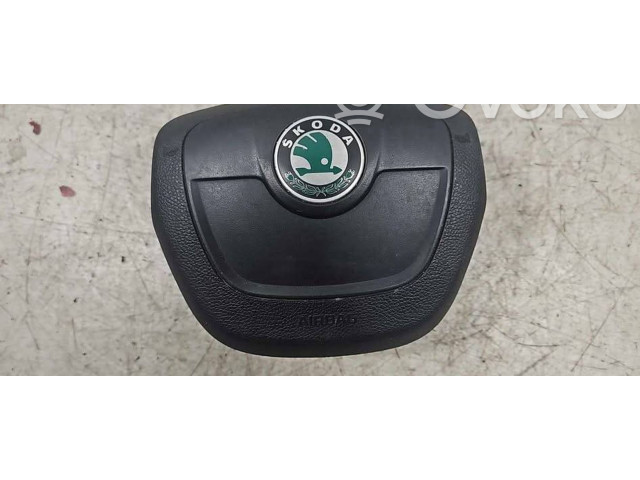 Подушка безопасности водителя 5J0880201K, 61872050B Skoda Fabia Mk2 (5J)