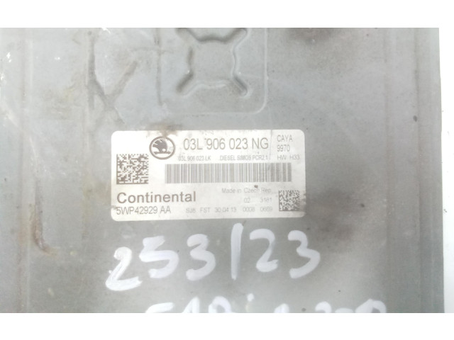 Блок управления двигателя 5wp42929aa, 03L906023NG Skoda Fabia Mk2 (5J)