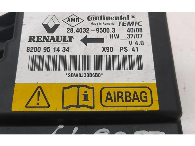 Блок подушек безопасности 8200951434, CENTRALITAAIRBAG   Renault Sandero I